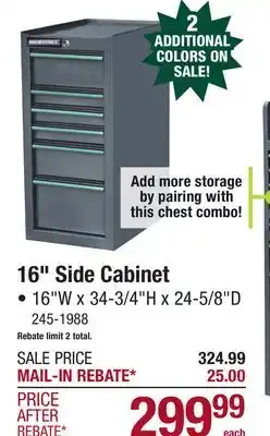 Menards 16 Side Cabinet offer