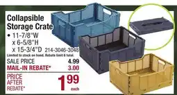 Menards Collapsible Storage Crate offer