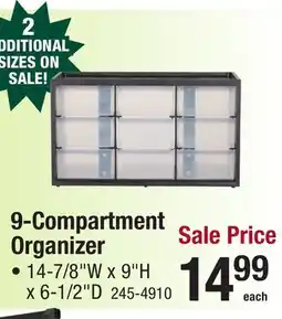 Menards 9-Compartment Organizer offer