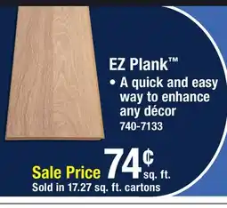 Menards EZ Plank Laminate Flooring offer