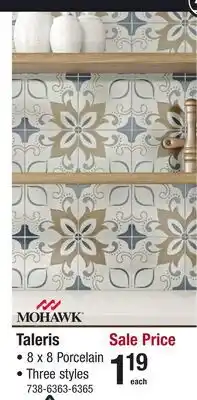 Menards Mohawk Taleris Waterproof Tile offer