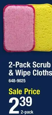Menards 2-Pack Scrub & Wipe Cloths offer