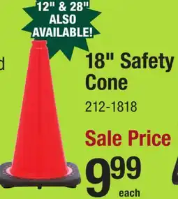 Menards 18 Safety Cone offer