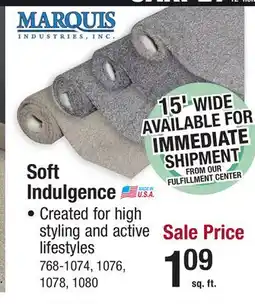 Menards Soft Indulgence Carpet offer