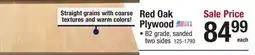 Menards Red Oak Plywood offer
