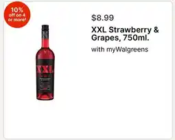 Walgreens XXL Strawberry & Grapes, 750ml offer