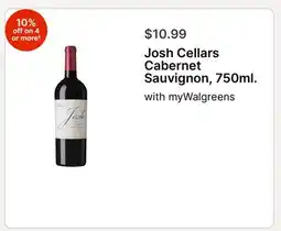 Walgreens Josh Cellars Cabernet Sauvignon, 750ml offer