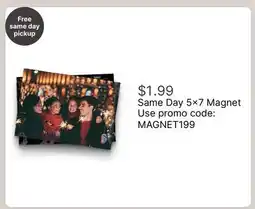 Walgreens 5x7 Magnet offer