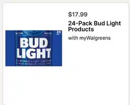 Walgreens 24-Pack Bud Light Products offer