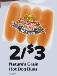 Save a Lot Nature's Grain Hot Dog Buns offer