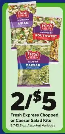 Save a Lot Fresh Express Chopped or Caesar Salad Kits offer