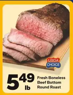 Save a Lot Fresh Boneless Beef Bottom Round Roast offer