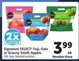 Safeway Signature SELECT Fuji, Gala or Granny Smith Apples offer