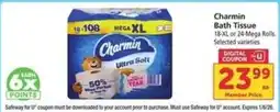 Safeway Charmin Bath Tissue offer