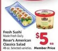 Safeway Reser's American Classics Salad offer