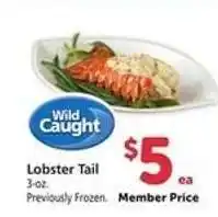 Safeway Lobster Tail offer