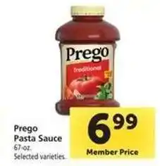 Safeway Prego Pasta Sauce offer