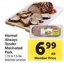 Safeway Hormel Always Tender Marinated Pork offer