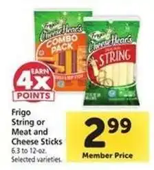 Safeway Frigo String or Meat and Cheese Sticks offer