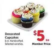 Safeway Decorated Cupcakes offer