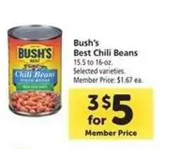 Safeway BUSH'S BEST CHILI BEANS offer
