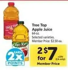 Safeway Tree Top Apple Juice offer