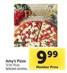 Safeway Amy's Pizza offer