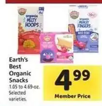 Safeway Earth's Best Organic Snacks offer