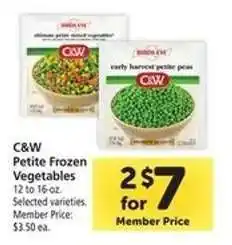 Safeway C&W Petite Frozen Vegetables offer