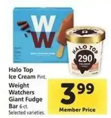 Safeway Halo Top Ice Cream Pint offer