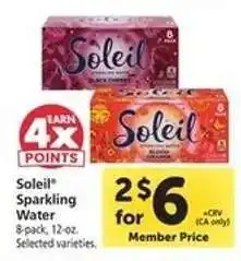 Safeway Soleil Sparkling Water offer