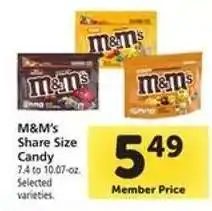 Safeway M&M'S Share Size Candy offer