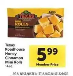 Safeway Texas Roadhouse Honey Cinnamon Mini Rolls offer