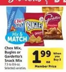 Safeway Chex Mix, Bugles or Gardetto's Snack Mix offer
