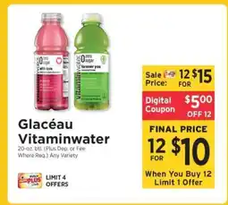 ShopRite Glaceau Vitaminwater offer