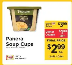 ShopRite Panera Soup Cups offer