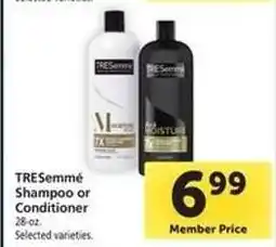 Safeway Tresemme Shampoo or Conditioner offer