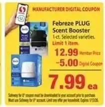 Safeway Febreze Plug Scent Booster offer