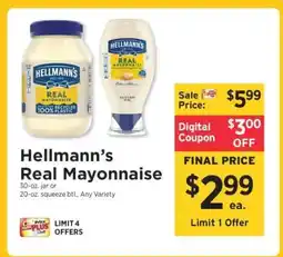 ShopRite Hellmann's Real Mayonnaise offer