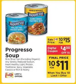 ShopRite Progresso Soup offer