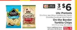 ShopRite Utz Pretzels & On the Border Tortilla Chips offer