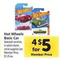 Safeway Hot Wheels Basic Car offer