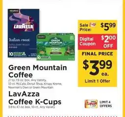 ShopRite Green Mountain Coffee offer