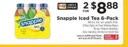 ShopRite Snapple Iced Tea 6-Pack offer