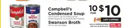 ShopRite Campbell's Condensed Soup & Swanson Broth offer