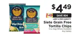 ShopRite Siete Grain Free Tortilla Chips offer