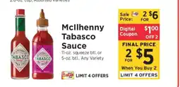 ShopRite McIlhenny Tabasco Sauce offer