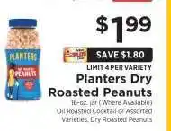 ShopRite Planters Dry Roasted Peanuts offer