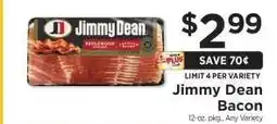 ShopRite Jimmy Dean Bacon offer