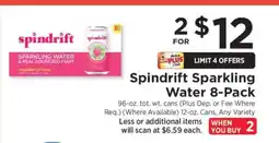 ShopRite Spindrift Sparkling Water 8-Pack offer